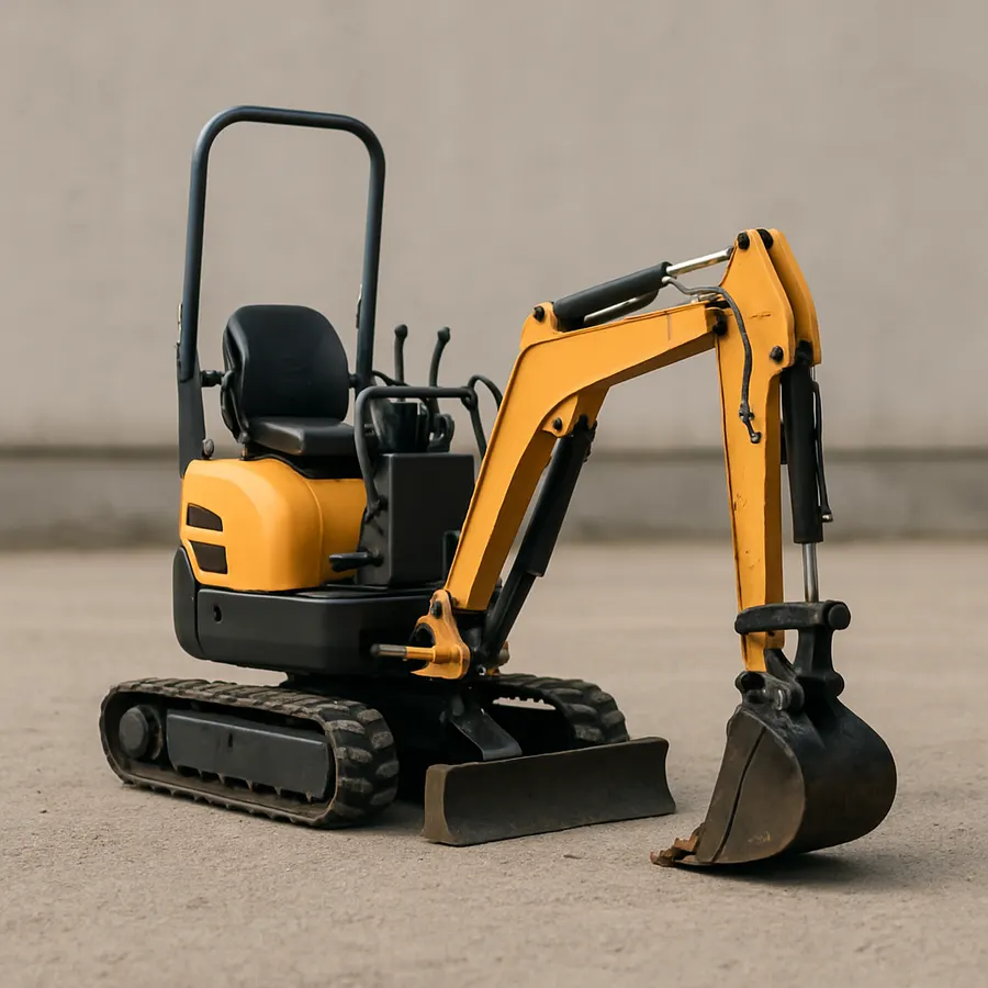 Mini Excavator, Rubber Tracks